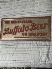 CARDBOARD BUFFALO BREWERY SIGN--RARE  --1930s--SODA BOTTLE CAP picture