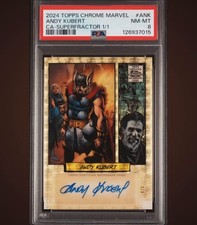 2024 Topps Marvel Chrome Comic Artist Auto Andy Kubert SUPERFRACTOR 1/1 picture