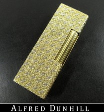 Dunhill Vintage PL6875 18ct Outer Jacket Roller Gas Lighter London Hallmark picture