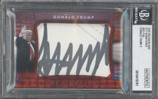 2020 Decision Signature Cut Red Foil America Donald Trump 1/1 Auto Autograph picture