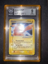 Pokemon Pikachu Gold Star 104/110 EX Holon Phantoms ENG BGS 9 MINT NEW CERT picture