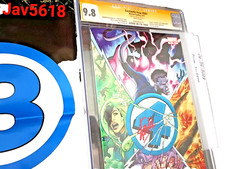FANTASTIC FOUR 587 CGC 9.8 SS. STAN LEE,MARVEL DEATH JOHNNY STORM FF 1 COMIC🕷🦸 picture
