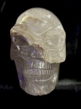 Large 50 lb Crystal Quartz Alien Skull 16” Hand Carved Collector Specimen picture
