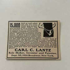 Carl C Lantz Sole Maker Inventor & Patentee New Adonis NY 1902 Clipping SAI4-S55 picture