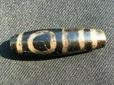 Old dzi beads from Tibet rare eye pattern unique from tibet circa 2nd century AD picture