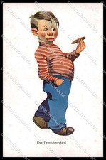 Illustratori Artist Signed Boy Der Feinschmecker LP 703 cartolina ZG8223 picture