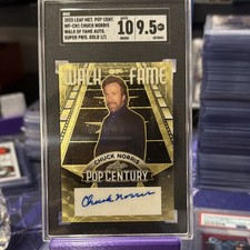 Leaf 2023 Metal Pop Century Chuck Norris Walk of Fame Auto WF-CH1 SGC 9.5 picture