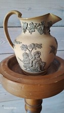 Rare Wedgwood Caneware Stoneware  Cane Club Jug damage Bacchanalian Boys c.1810s picture