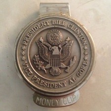 President Bill Clinton - Vice President Al Gore money clip picture