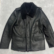Etro Women Jacket Shearling Black Paisley Switching Limited Edition VHTF Designe picture