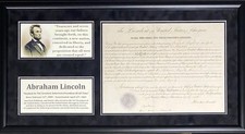 Abraham Lincoln Signed Civil War Consul Appointment - PSA 10 Auto picture