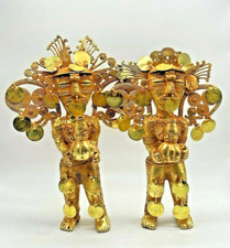 Pre Columbian Gold - Copper Tairona Tumbagas - Shaman Male and Female picture