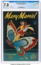 Mary Marvel Comics #5 CGC graded Top 6 rare Butterfly Moth cover picture