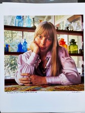 Baron Wolman Signed Joni Mitchell 16 x 20 photo print 1968 Laurel Canyon picture