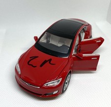 ELON MUSK SIGNED AUTOGRAPH 1:32 DIECAST TESLA MODEL S (RED) CAR RARE JSA & ACOA picture