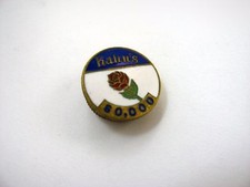 Vintage Kahn's Meats 60,000 Award Pin Enamel Red Rose Lapel Pinback picture
