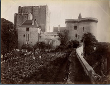ND. France, Loches, Le Donjon et la Tour Louis XI Vintage Albumen Print. Tirag picture