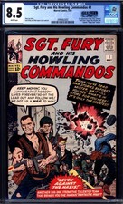 Marvel - SGT. FURY AND HIS HOWLING COMMANDOS (1963-81) #1 - Grade 8.5 - Comic Bo picture