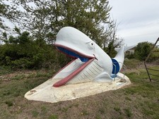 Vintage Huge Fiberglass Whale Slide By FAST 20’ Long About 10’ Tall picture