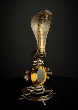 A Cartier Gold, Silver, Ruby & Citrine Serpend Sculpture Design Attr. To Dali picture