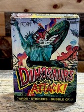Topps Dinosaurs Attack 1988 Wax Box BBCE AUTHENTICATED /SEALED CLEAN VERY RARE picture