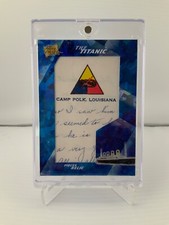 2021 Pieces of the Past Titanic Jumbo Relic. #340. True 1/1 picture