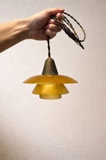 Poul Henningsen Louis Poulsen 1/1 Pendant Light Amber 1930 picture