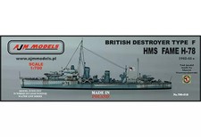 1/700 British F-Class Destroyer HMS Fame 1942 Resin Model Kit PJ70018 picture