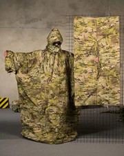 anti-thermal Tactical military certified raincoat poncho mask robe Multicam 🇺🇦 picture