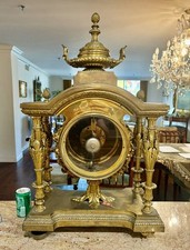 Massive Antique Clock And Matching Candelabra’s Royalty Collectors Museum Paris picture