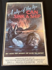 Vintage 1989 WWII Maritime Reunion Liberty Ship SS JEREMIAH O'BRIEN Poster Read  picture