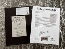 President John F. Kennedy Final Handwritten Notes Rice Hotel Texas Signed PSA picture