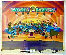 Hanna-Barbera 50th Anniversary Original Cel One of a Kind Yabba Dabba Doo Time picture