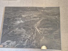 1937 Aerial PANORAMIC PHOTO RAILROAD Belt Railways Original Large 38