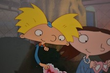 Hey Arnold Multi Cel Setup Hand Painted Background Valentine’s Day RARE 💝 picture