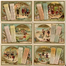 Chromo Liebig Sang. 292 FRA Calendar IV YEAR 1891 picture