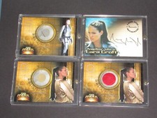 ANGELINA JOLIE 2003 LARA CROFT TOMB RAIDER AUTOGRAPH CARD A1 PLUS PIECEWORKS picture