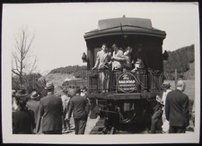 New England Railroad Enthusiasts B&M 1496 Train at Clinton Viaduct MA 1948 photo picture