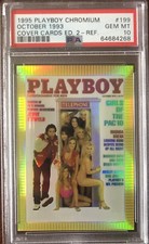 Jerry Seinfeld 1995 ROOKIE Playboy Chromium Chrome Refractor 1993 PSA 10 POP 2 picture