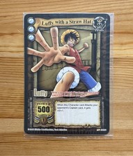 2005 One Piece CCG The Quest Begins Luffy Gold Rare Jumbo Promo Card Sealed picture