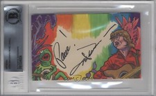 JOHN DENVER KERMIT THE FROG SIGNED AUTO ORIGINAL ART SKETCH CARD 1/1 BAS JSA picture