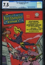 STAR SPANGLED COMICS #8 - CGC-7.5, WP - 2nd Newboy Legion & Guardian - Kirby picture