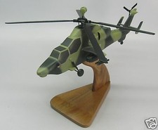 PAH-2 Tiger Eurocopter James Bond Helicopter Desktop Kiln Dry Wood Model Big New picture