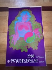 1968 San Francisco Psychedelic Calendar Complete and Unsed picture