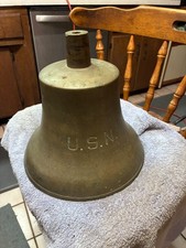 Vintage U.S. Navy U.S.N. Ship's Bell 11 3/8