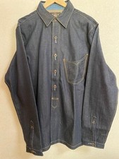 Ralph Lauren Rrl Double Rl Rigid Denim Shirt Men Vintage Limited Edition Rare Am picture