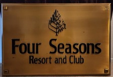 Four Seasons Hotel Resort & Club Dallas At Las Colinas Street Entrance Sign 1986 picture