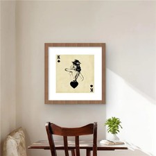 Begin Home Decor C1FM1616NA6GS3 16 x 16 in. King of Spades - Man Cave Framed ... picture