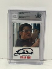 TOM CRUISE SIGNED CUSTOM CARD ETHAN HUNT MISSION IMPOSSIBLE AUTO BECKETT BGS  picture