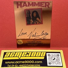 HAMMER Platinum 18 BLOOD MUMMYS TOMB VALERIE LEON COPPER FOIL Autograph VL2 2/3 picture